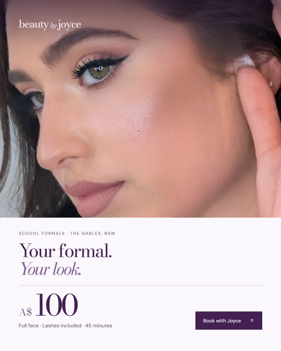 Beauty by Joyce cream campaign creative